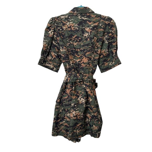 MARISSA WEBB Camo Utility Belted Mini Dress NWOT Sz Small - Picture 4 of 4